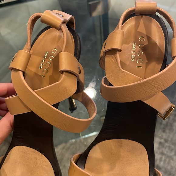 Gucci Leather and Wood Stilleto - Picture 5 of 11